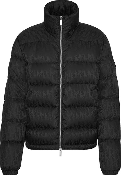 dior oblique puffer jacket|Dior puffer jacket black.